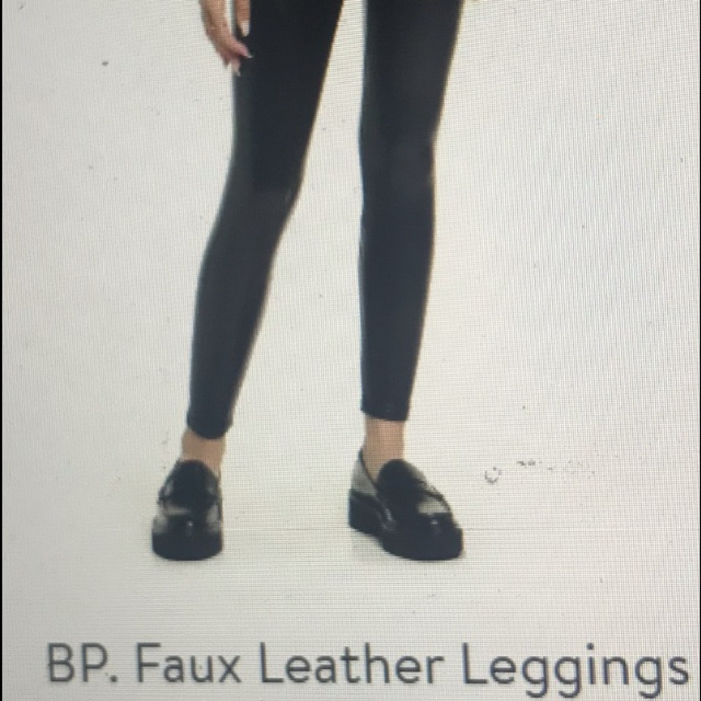 BP faux leather leggings, stretchy